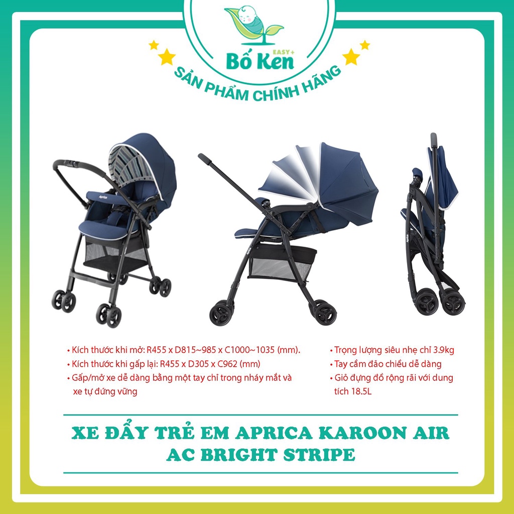 Shop Bố Ken - Xe Đẩy Trẻ Em Gấp Gọn Joie Pact/ Joie Tourist W/ Aprica Karoon Air cho bé từ 0 đến 3 tuổi
