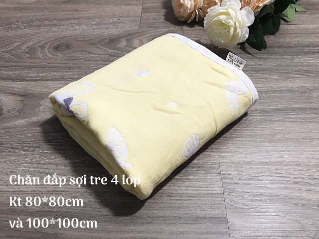 Khăn tắm, chăn xô đa năng wooyi 4 lớp cao cấp cho bé