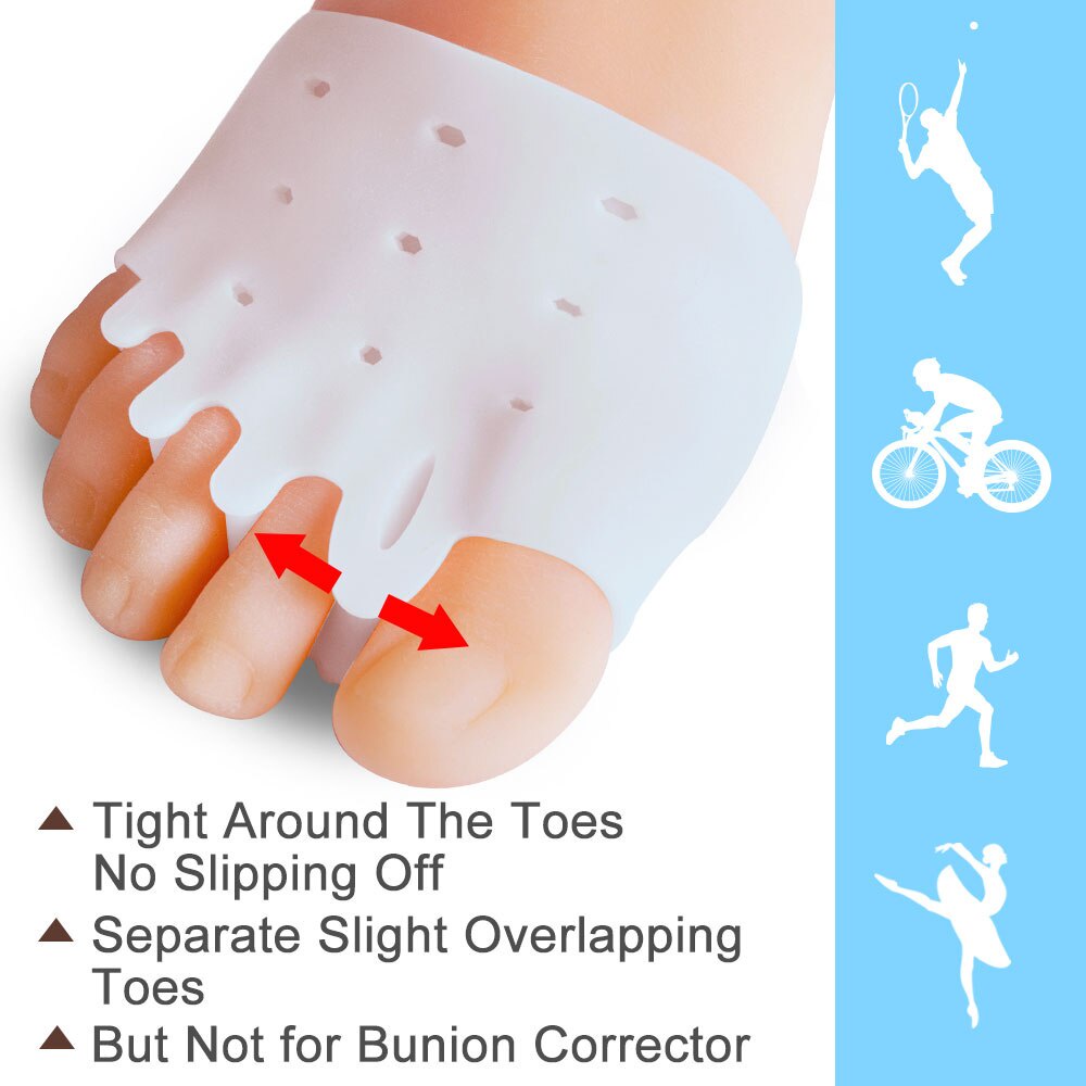 Set 2 Miếng Đệm Silicon Mềm Lót Ngón Chân Chống Trượt