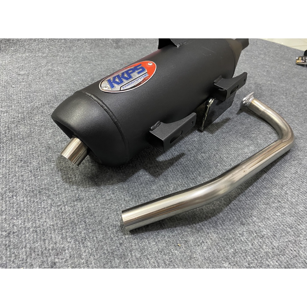 Combo Lon pô KKPS Kèm Cổ INOX Gắn tay ga vario , vison...