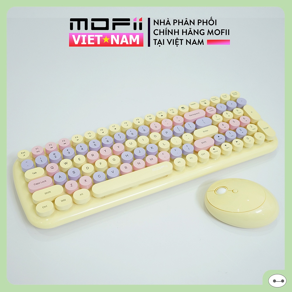 COMBO BÀN PHÍM CHUỘT KHÔNG DÂY MOFII CANDY XR CHÍNH HÃNG TƯƠNG THÍCH CẢ HỆ ĐIỀU HÀNH WINDOWS VÀ MACOS