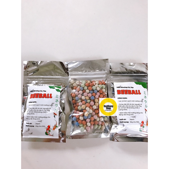 Khoáng Viên Nhật Nuôi Tép Beeball 50g, Bóng Gốm Khử Độc Nước, Bổ Sung Khoáng Chất Chuyên Dụng Hồ Tép Thủy Sinh