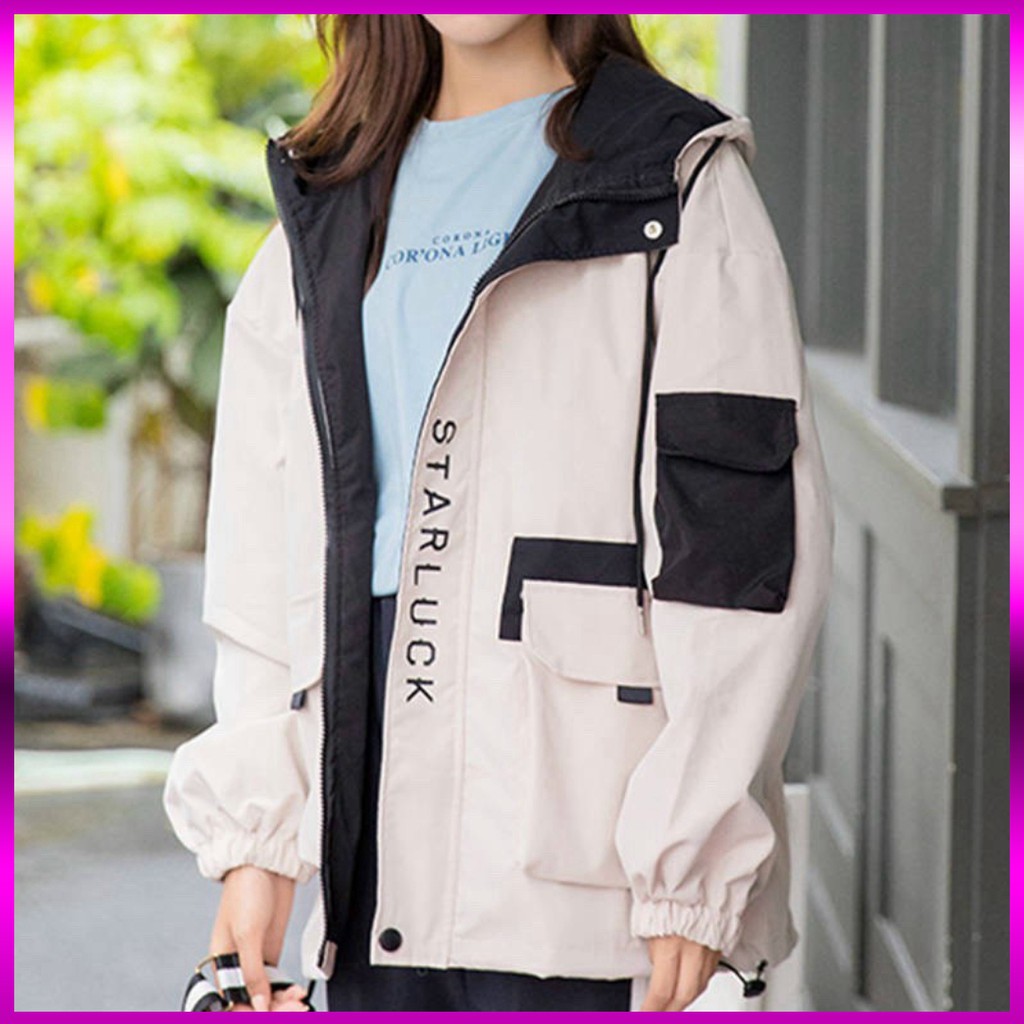 ( HÌNH THẬT ) ÁO KHOÁC KAKI HỘP HÀN QUỐC  IN CHỮ STAR LUCK | BigBuy360 - bigbuy360.vn