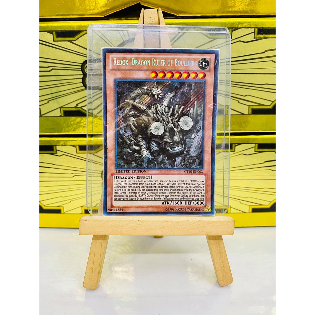 [ Dưa Hấu Yugioh ] Lá bài thẻ bài Redox Dragon Ruler of Boulders - Secret Rare - Tặng bọc bài nhựa bảo quản