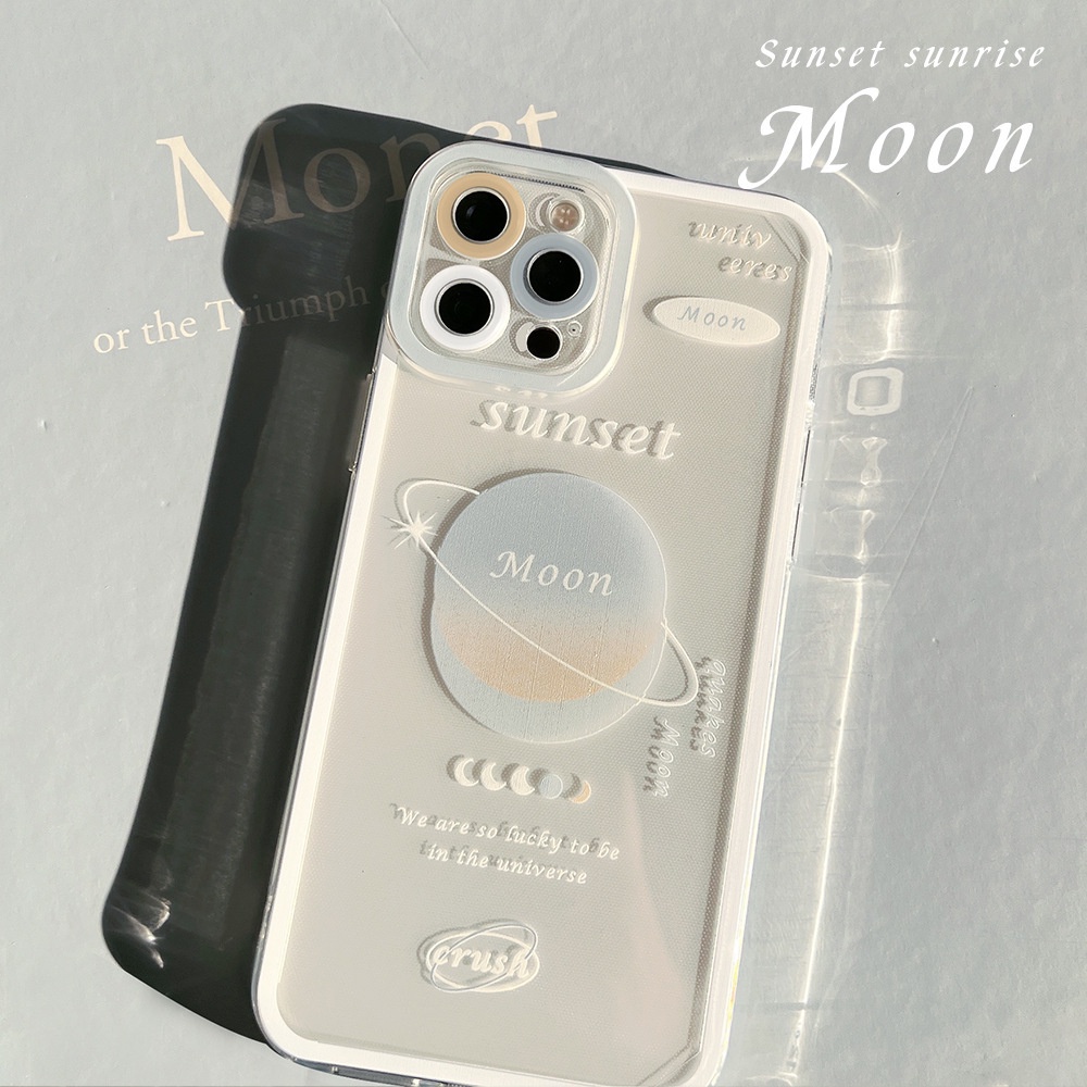Ốp Điện Thoại Trong Suốt Hình Hành Tinh Cho IPhone 13 Pro Max / 12 / 11 / XS / XR / X / 8 / 7 / 6 / 6s / Plus SE2020