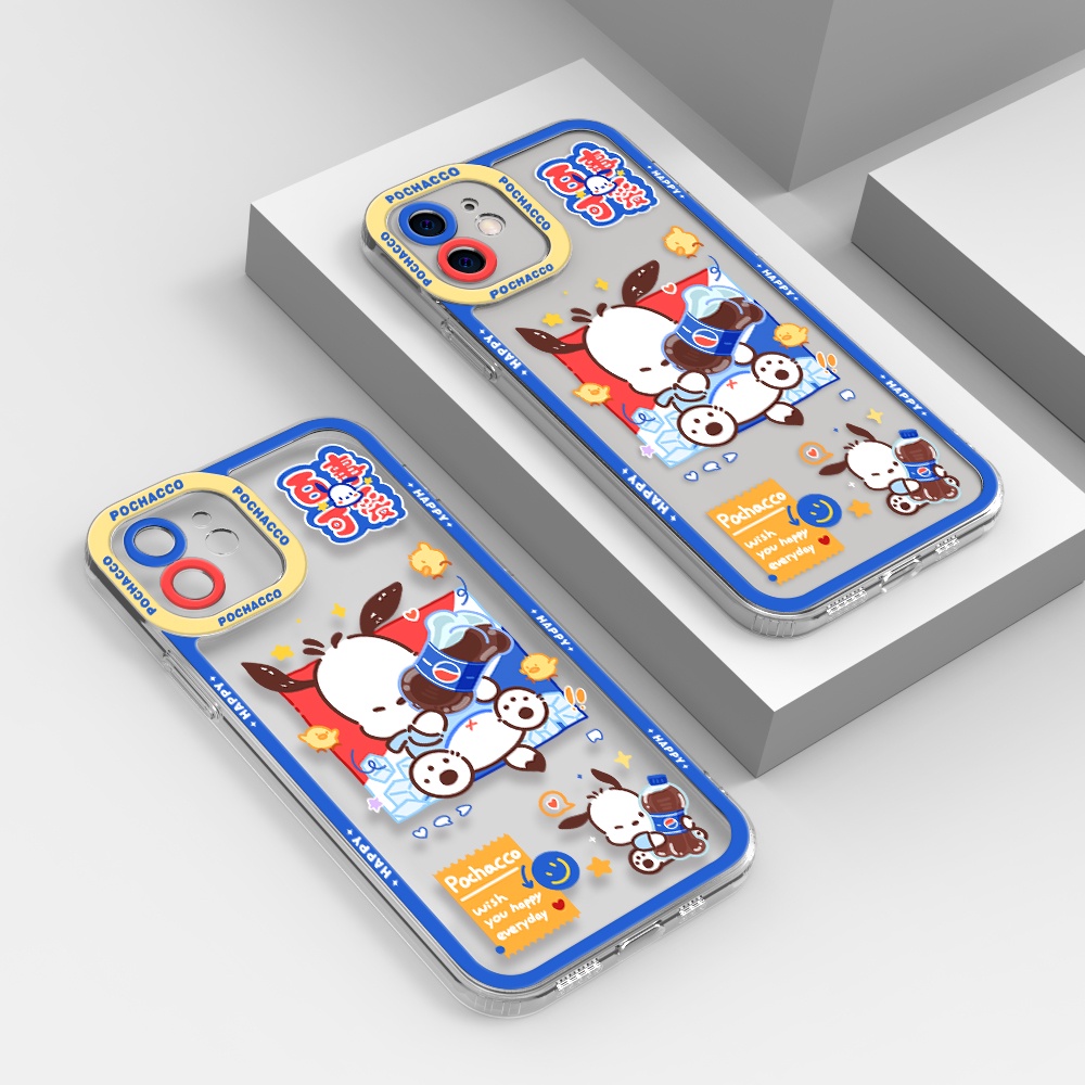 Ốp Điện Thoại Tpu Mềm Chống Sốc In Hình Cún Pochacco Cho iPhone 11 12 13 pro max XS X XR XSMax 7 8 6 6s plus SE 2020