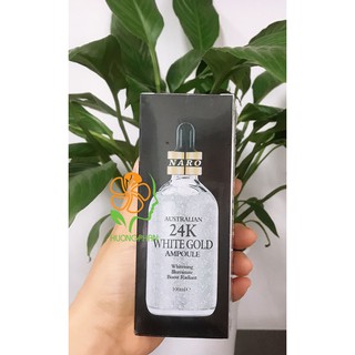 Serum vàng australian naro 24k white gold ampoule- tinh chất vàng 24k chống lão hóa da