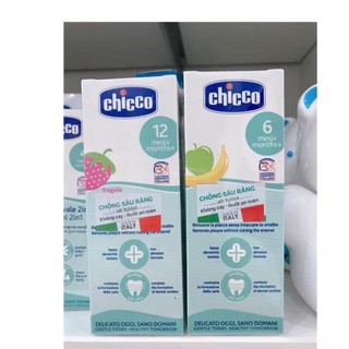 Kem đánh răng nuốt được Chicco - Ý