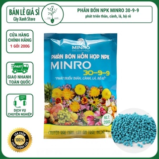 PHÂN BÓN NPK BỔ SUNG VI LƯỢNG MINRO 30-9-9 +TE - Key: Đất sạch, Phân Bón, Hữu Cơ, Xơ Dừa