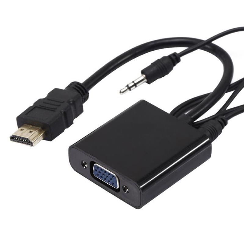 Cable chuyển từ HDMI sang VGA (có audio) - HMB STORE