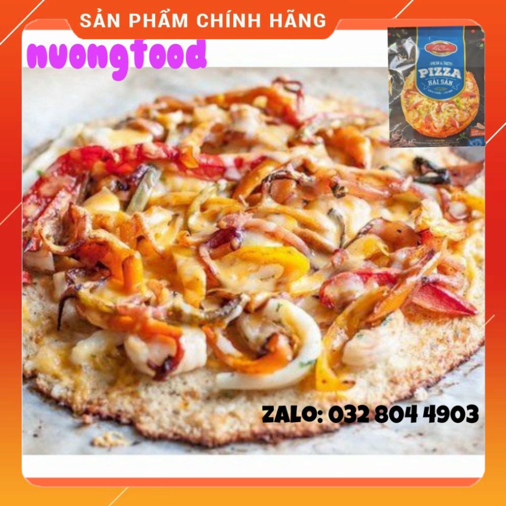 [Q7] Bánh Pizza xúc xích - hải sản - bò bằm LaCusina 180g - nuongfood