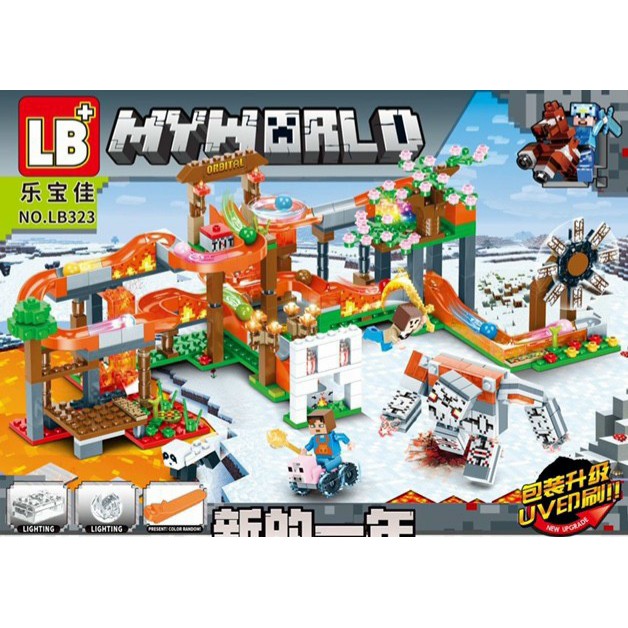 LEGO- Minecraft Khu Vui chơi bi lăn LB323 ( 578 chi tiết)