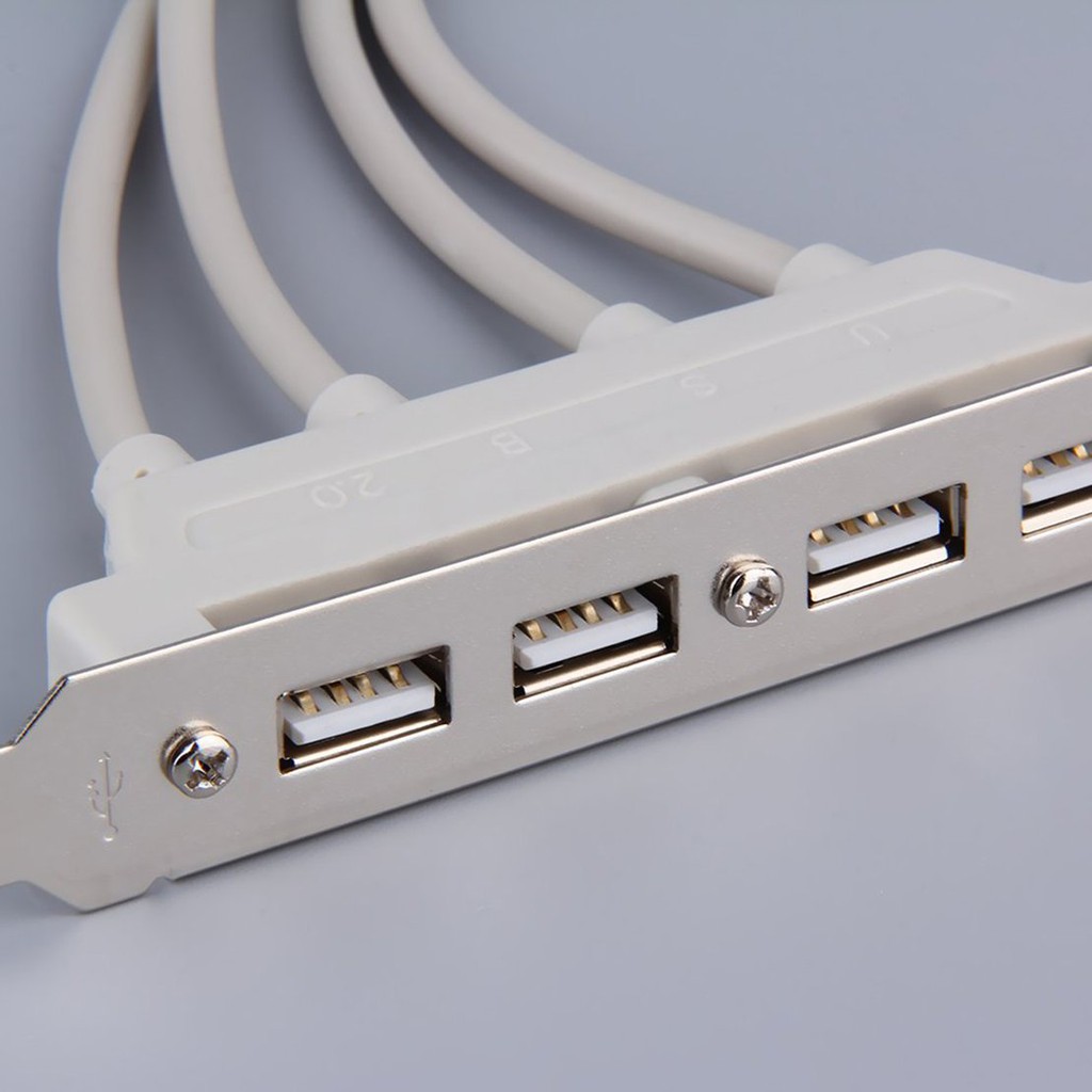 4-Port USB2.0 Motherboard Rear Panel Expansion Bracket Host Adapter | BigBuy360 - bigbuy360.vn