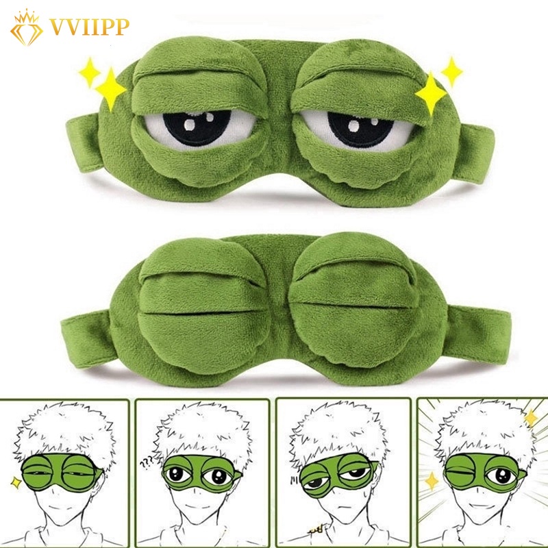Miếng Bịt Mắt Ngủ Hình Chú Ếch 3d Dễ Thương