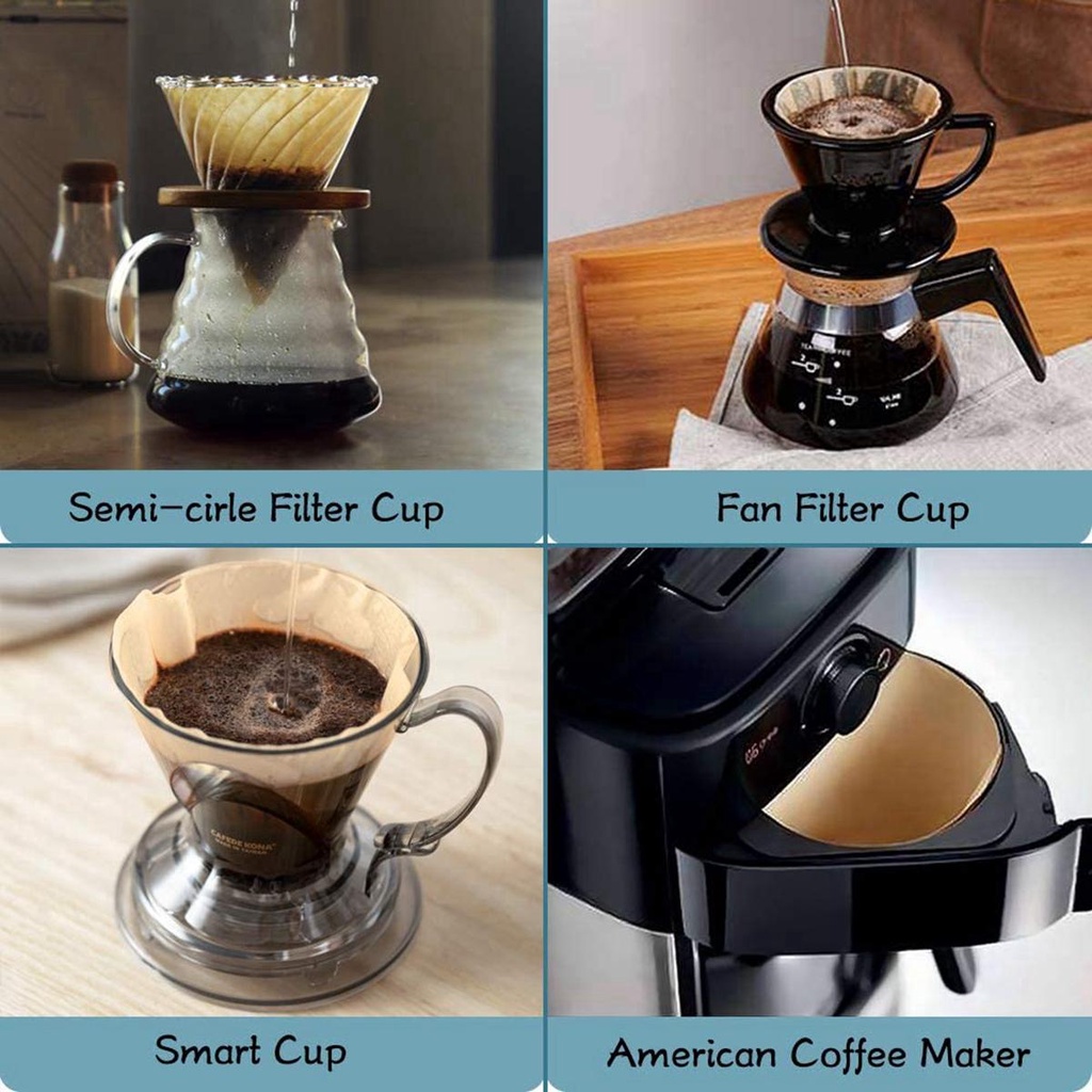 [COD] Bộ Giấy Lọc Cà Phê Espresso Size 02 1-4