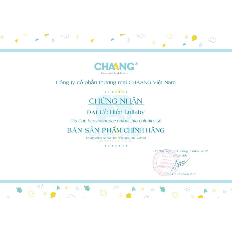 [Chaang/Chính Hãng]Bộ  cài vai cho bé trai bé gái