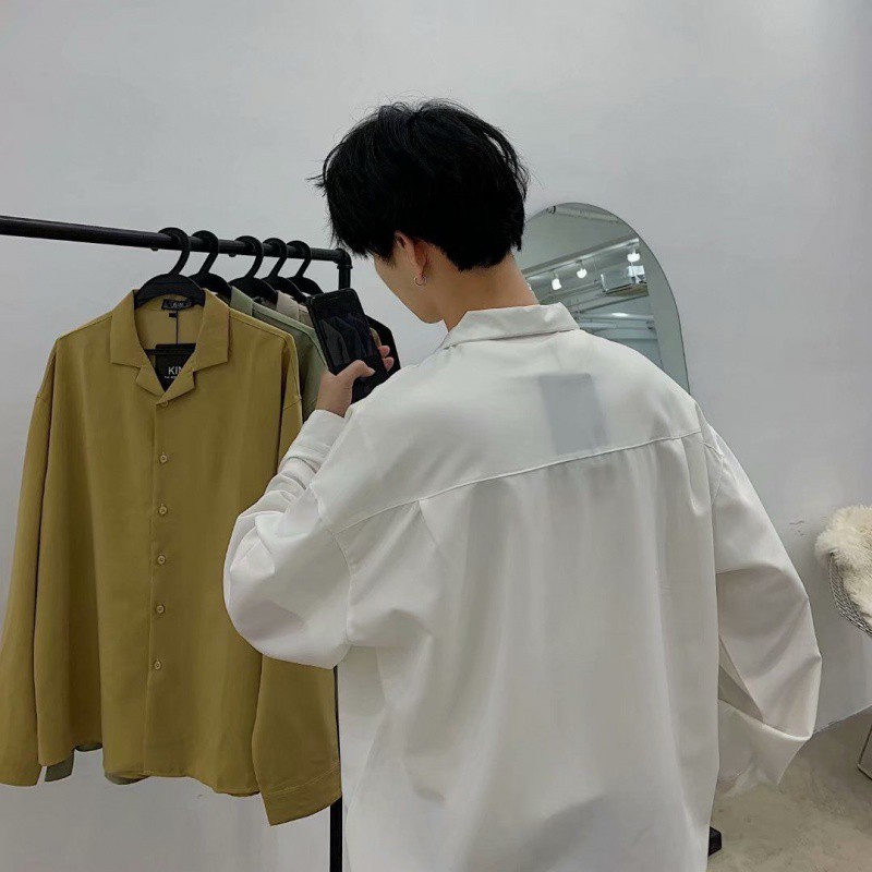 Áo sơ mi nam tay dài tay cổ bẻ thời trang Hàn Quốc | BigBuy360 - bigbuy360.vn