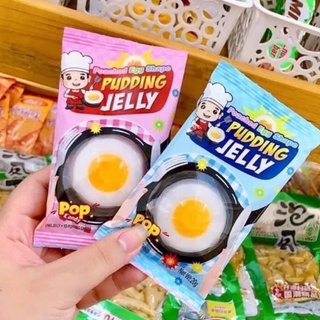 Pudding thạch mô phỏng chảo trứng chiên