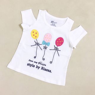 Áo bé gái rớt vai thêu Hoa
