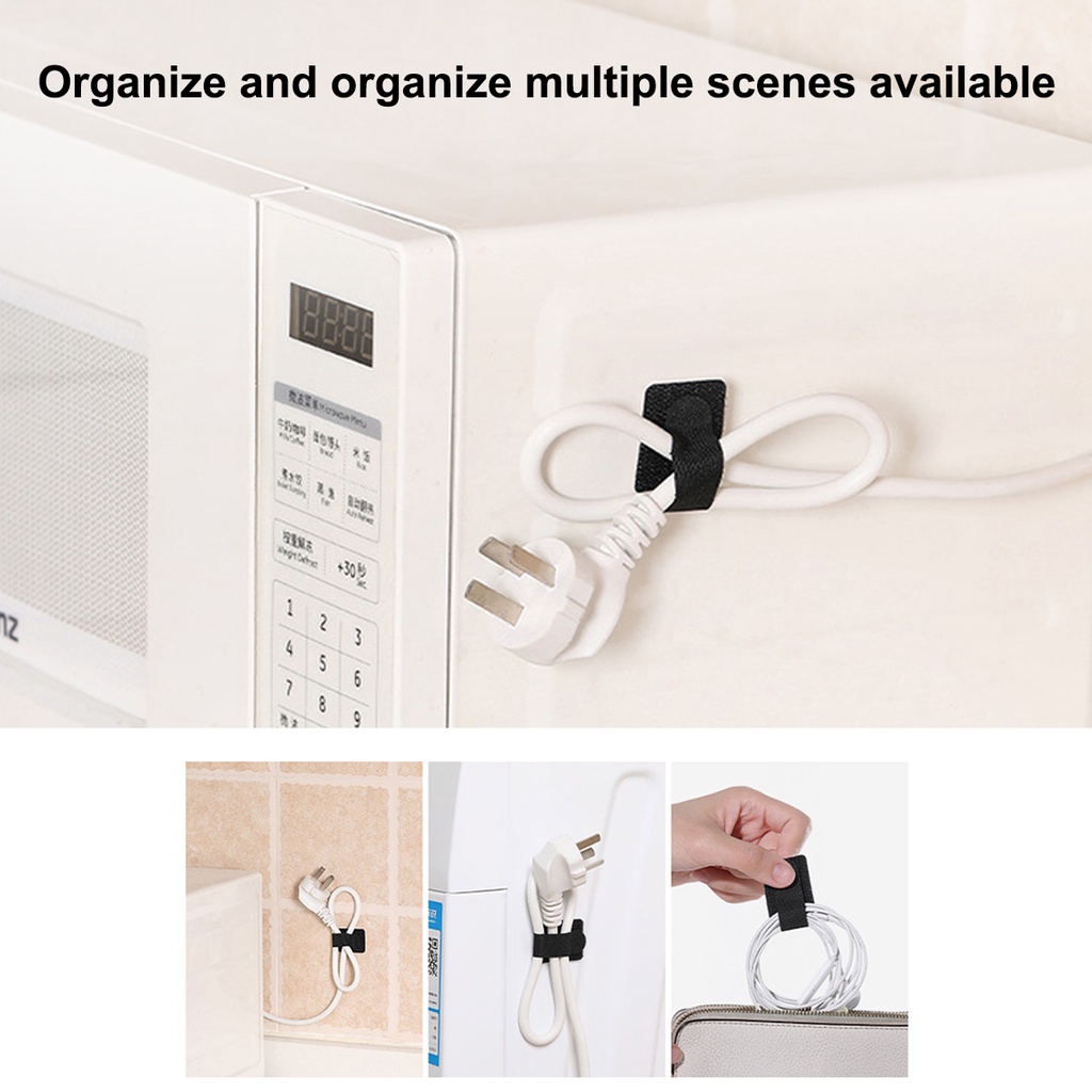 1 / 5 / 10 / 20 Dây Dán Cố Định Dây Cáp Tiện Lợi