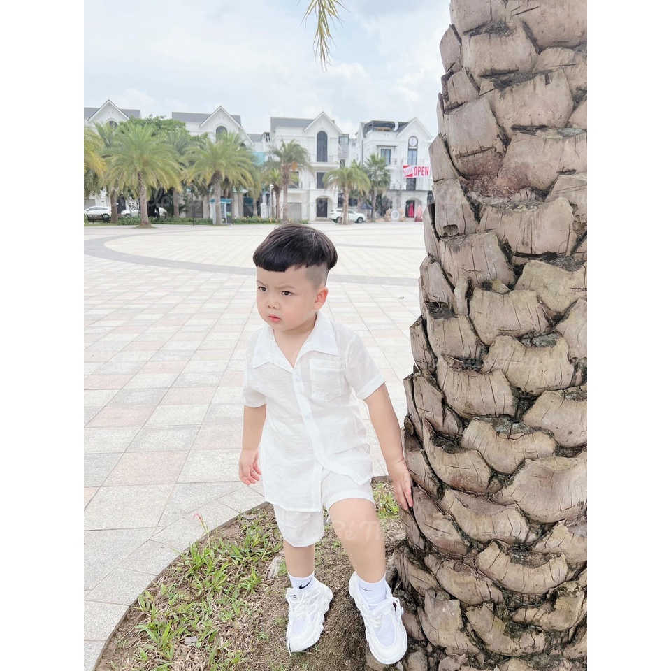 SET BỘ BÉ TRAI ĐI BIỂN SIÊU HOT CHẤT ĐŨI TRẮNG VÀ XANH