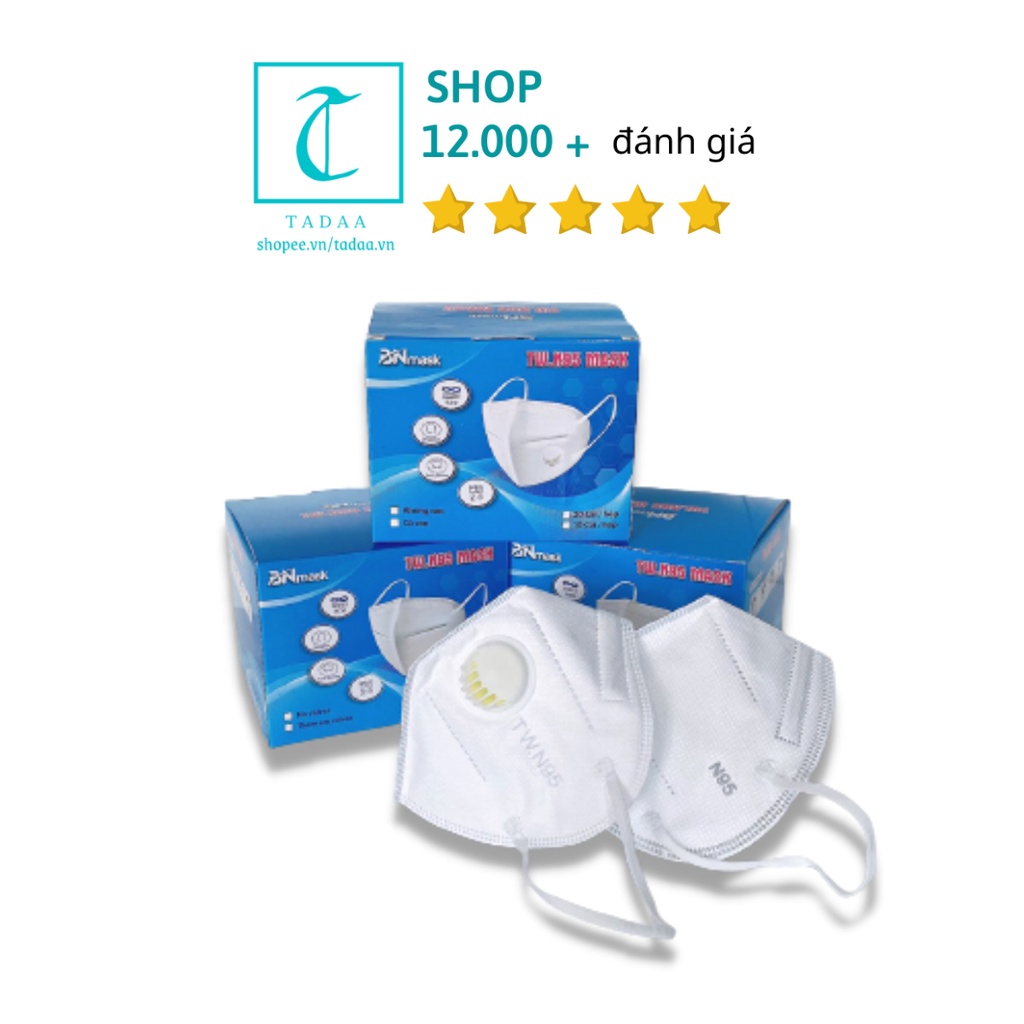 Khẩu trang N95, KN95 kháng khuẩn có van và không van - Hàng chính hãng