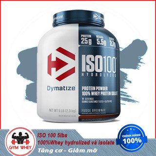 [Free ship] Sữa Whey Hydrolyzed Tăng Cơ Bắp iso100 Dymatize Iso 100 5lbs – Authentic 100%