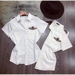 [Siêu Sale]VP01 Áo sơ mi cơ trưởng nữ Hottrend