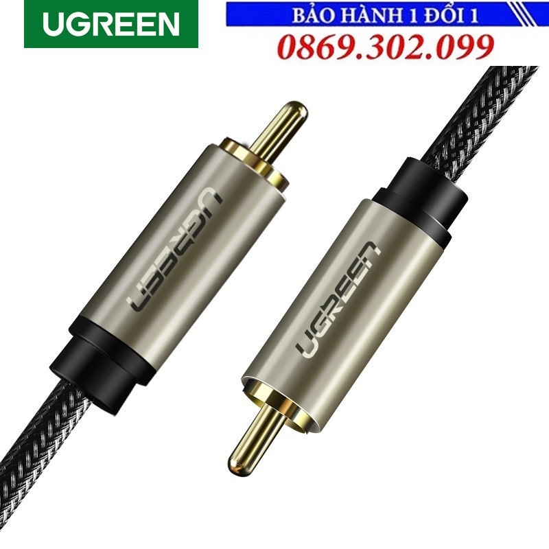 Cáp âm thanh số Coaxial 1,5m/2M/3M chính hãng Ugreen 20737/20738/20739 cao cấp