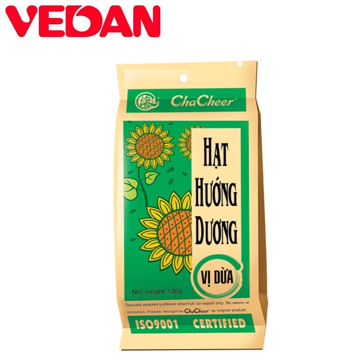 Thùng 200 Túi Hạt Hướng Dương Vị Dừa Chacheer Nhập Khẩu Vedan Túi 40gr