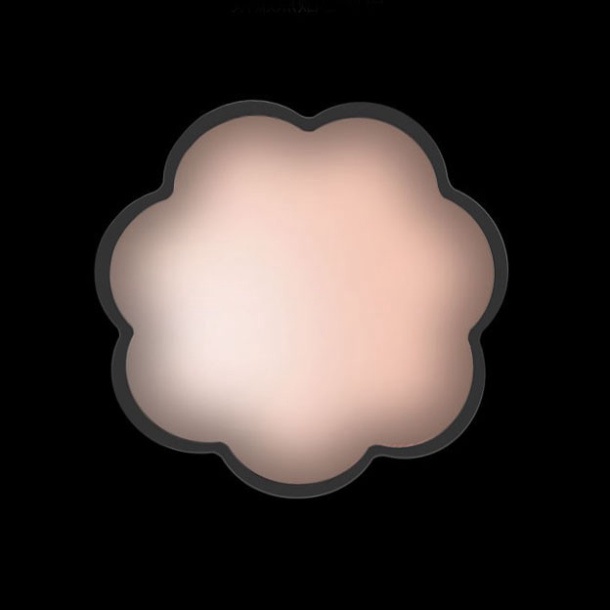 Miếng dán ngực, hình bông hoa sử dụng nhiều lần siêu dính tàn hình