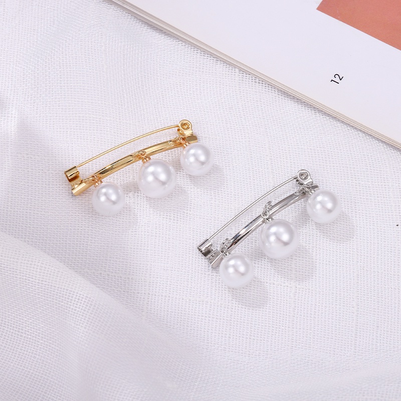 Ghim Cài Áo Hình Nơ Đính Ngọc Trai Thời Trang