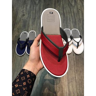 DÉP NAM HUGO BOSS 2 MÀU ĐỎ XÁM