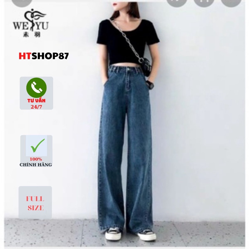 Quần bò jean nữ lưng cao 2022 phiên bản mới mùa xuân Hàn Quốc | BigBuy360 - bigbuy360.vn