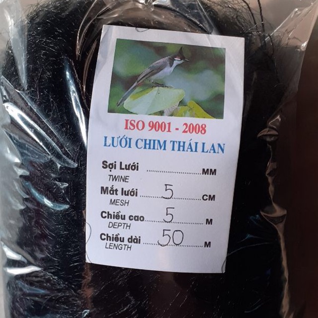Lưới bẫy chim dài 50m cao 5m