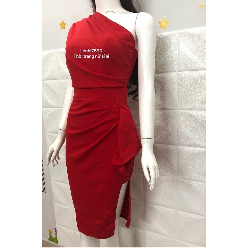 (ẢNH THẬT) ĐẦM DỰ TIỆC BODY ÔM LỆCH VAI HY LẠP XẾP LY BÈO KÈM MÚT NGỰC SANG TRỌNG GIÁ XƯỞNG | BigBuy360 - bigbuy360.vn