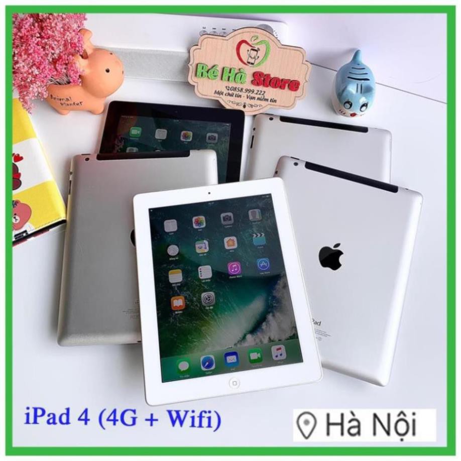 [ vankhoa ]Máy Tính Bảng iPad 4 - 64/ 32/ 16Gb (Wifi + 4G)- Zin Đẹp 99% - Pin Khoẻ - Màn Rentina sắc nétNK032 | BigBuy360 - bigbuy360.vn