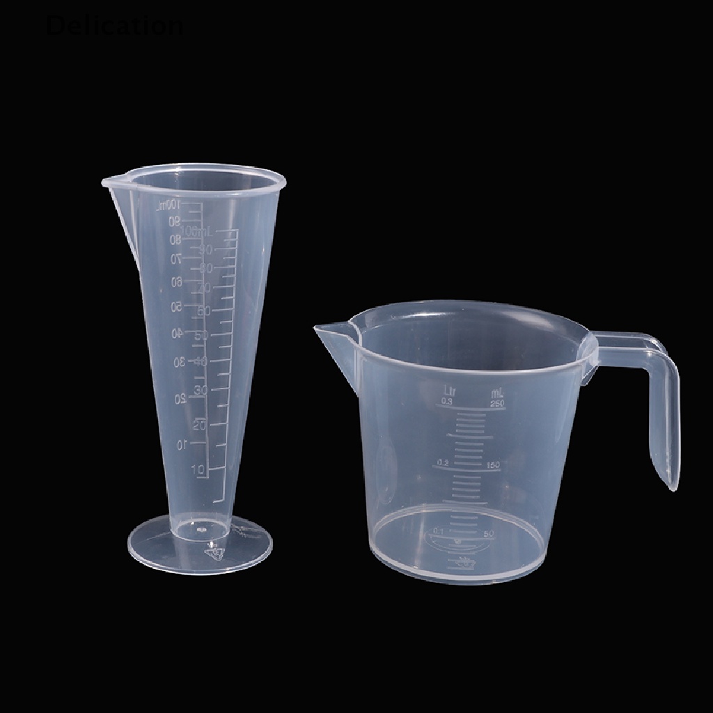[Delication] Plastic Measuring Cup with Scale Handle Transparent Measuring Cups Nesting Hot