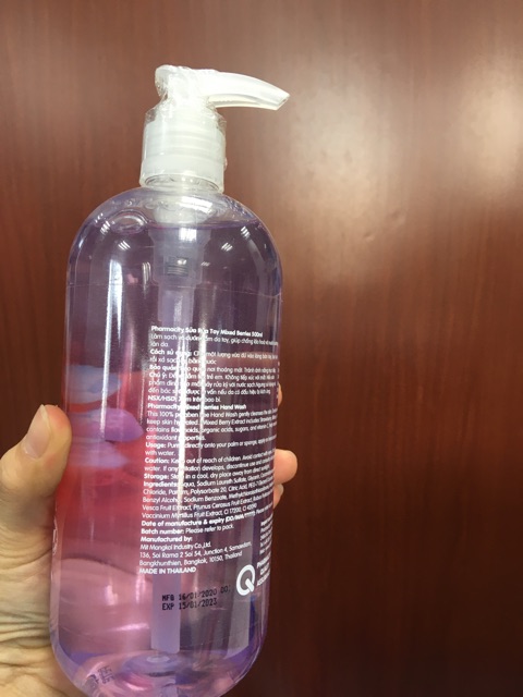 Nước rửa tay có vòi Parmacity 500ml