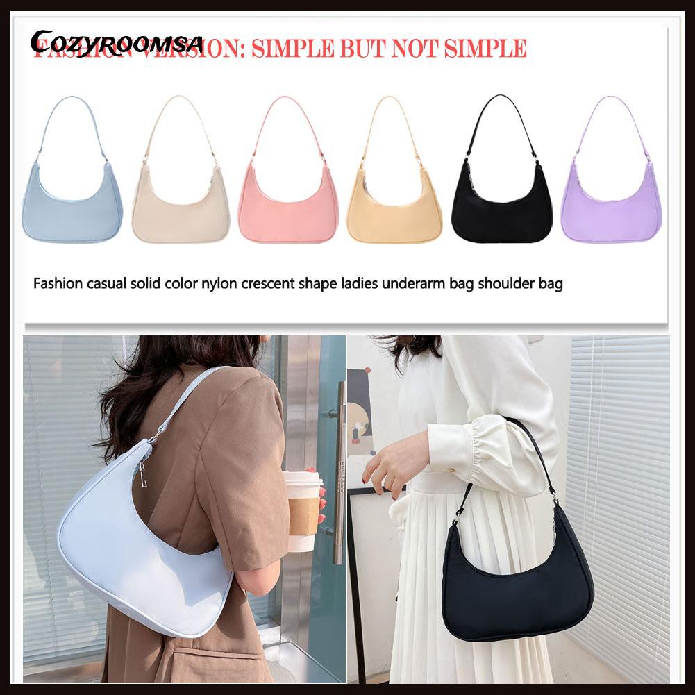 Thời Trang Túi Đeo Vai Màu Trơn Cho Nữ