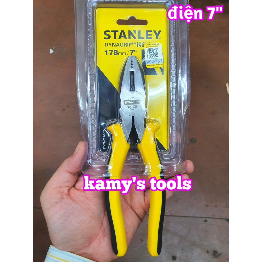 Kìm điện 7 inch 180mm Stanley 84-035, kềm điện