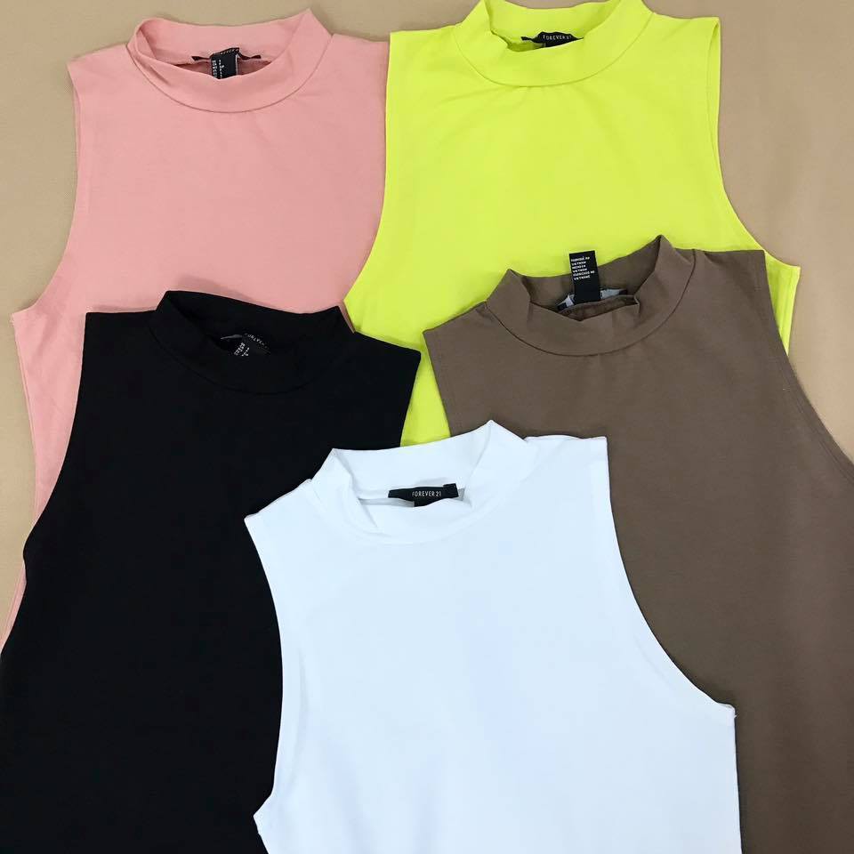 [FREESHIP-ẢNH THẬT] Bodysuit cổ lọ sát nách chuẩn xịn F21