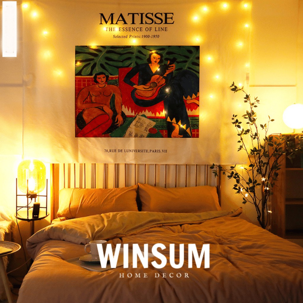 Tranh Vải Treo Tường Trang Trí Nhà Cửa Phong Cách Cô Gái Matisse - Winsum.decor