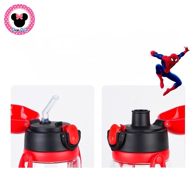 Bình nước Hãng DISNEY. Có 2 đầu thay thế ,ống hút và uống trực tiếp. Hình hoạt hình và siêu anh hùng