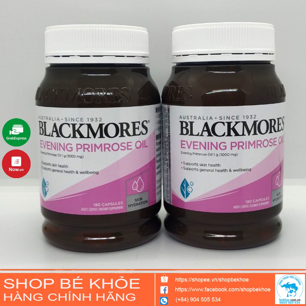 [Mã SKAMSALE8 giảm 10% đơn 200K] Hoa anh thảo Blackmores - Tinh chất hoa anh thảo Evening Primrose Oil Blackmores 190v