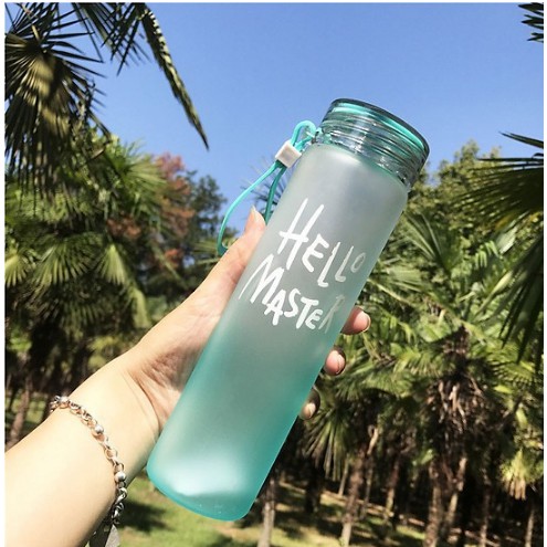 [ HOT ] Chai đựng nước thủy tinh Hello Master 400ml&480ml , bình thủy tinh đựng nước Hello Master mẫu mới