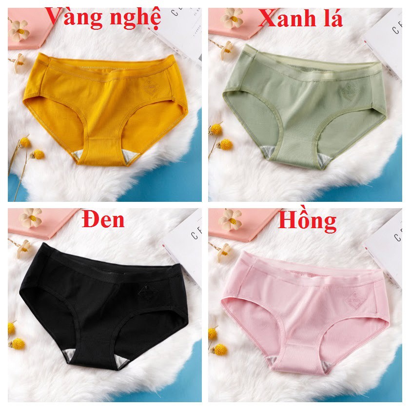 [Mã 12FASHIONSALE1 giảm 10K đơn 50K]Quần Lót Cotton Cao Cấp Xuất Nhật, mềm mại kháng khuẩn - Được chọn màu | BigBuy360 - bigbuy360.vn