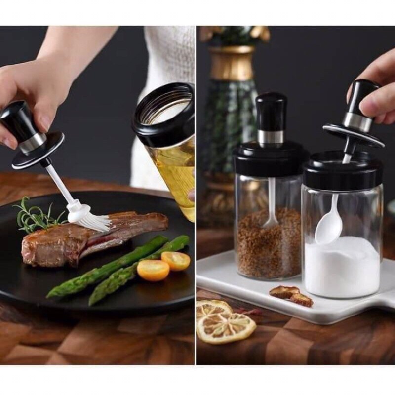 HŨ ĐỰNG GIA VỊ CAO CẤP KÈM THÌA