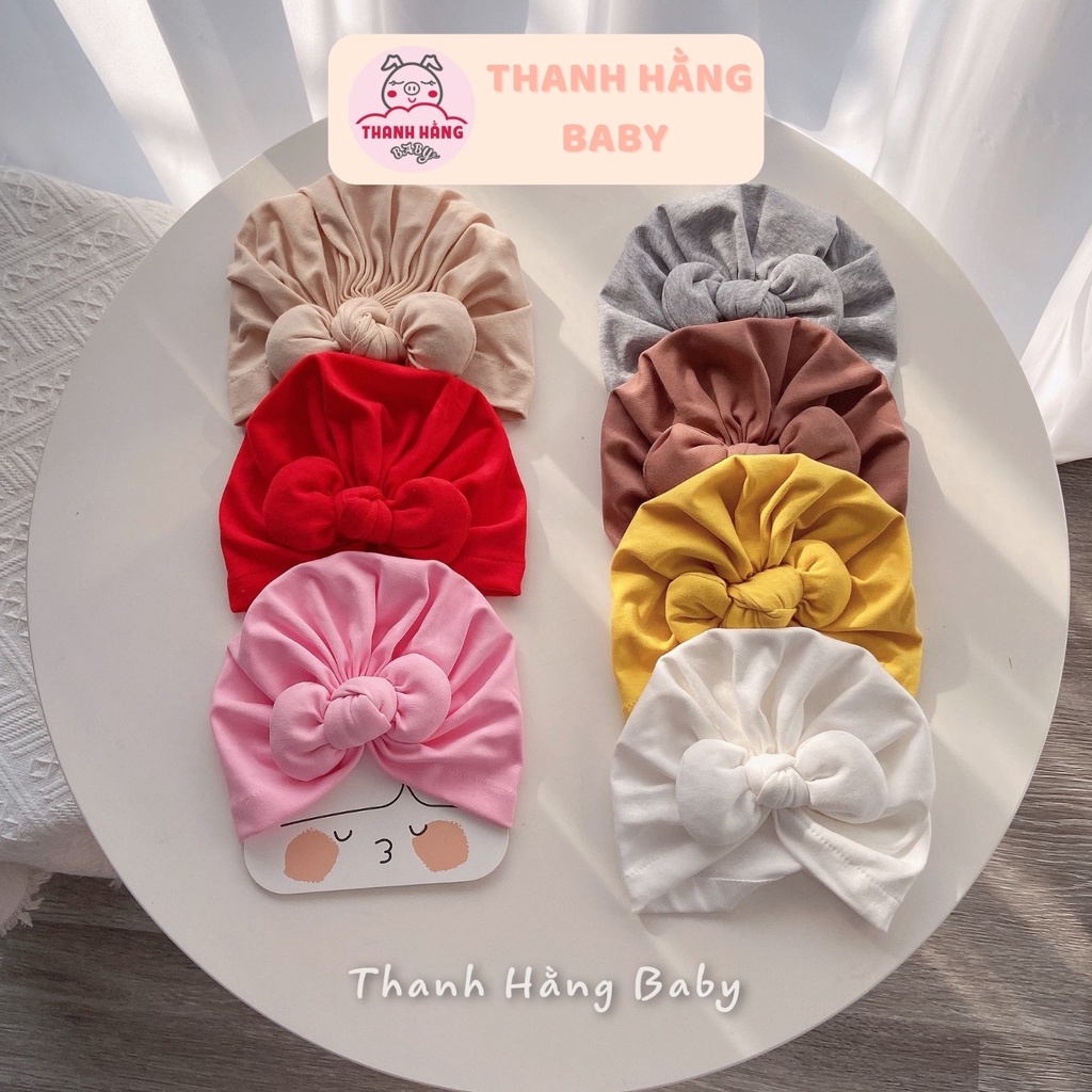 Mũ Turban Cho Bé Gái , Băng Đô Cho Bé Thanh Hằng Baby 0 Đến 1 Tuổi