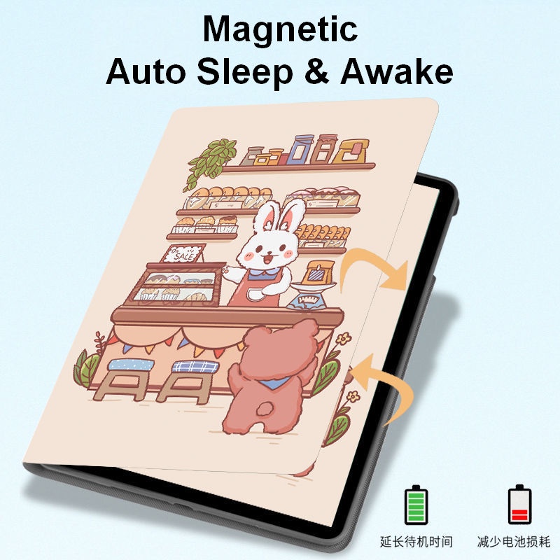 Universe xiaomi pad 5 pro 5 case 11 inch 6 pro cut cartoon tablet cover with pencil holder khe cắm bút da silicone bảo vệ chống va đập all-inclusive ultrathin soft flip pro